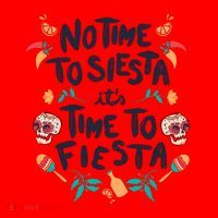 No Time To Siesta It's Time To Fiesta Santa Hat thumb 1