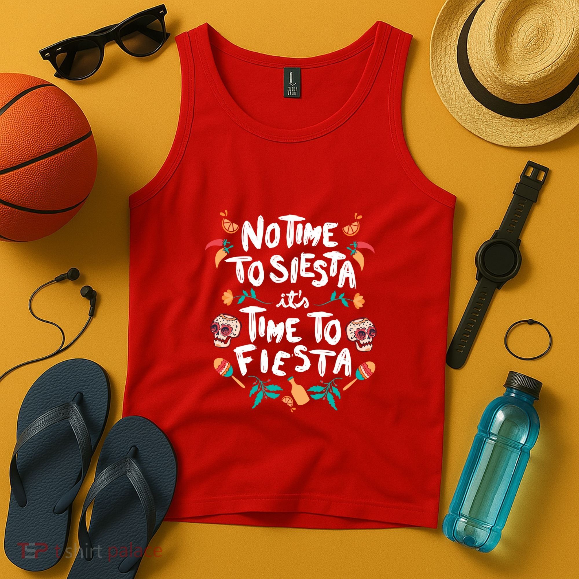 No Time To Siesta It's Time To Fiesta Tank Top