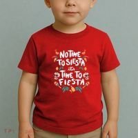 No Time To Siesta It's Time To Fiesta Toddler T-Shirt thumb 2