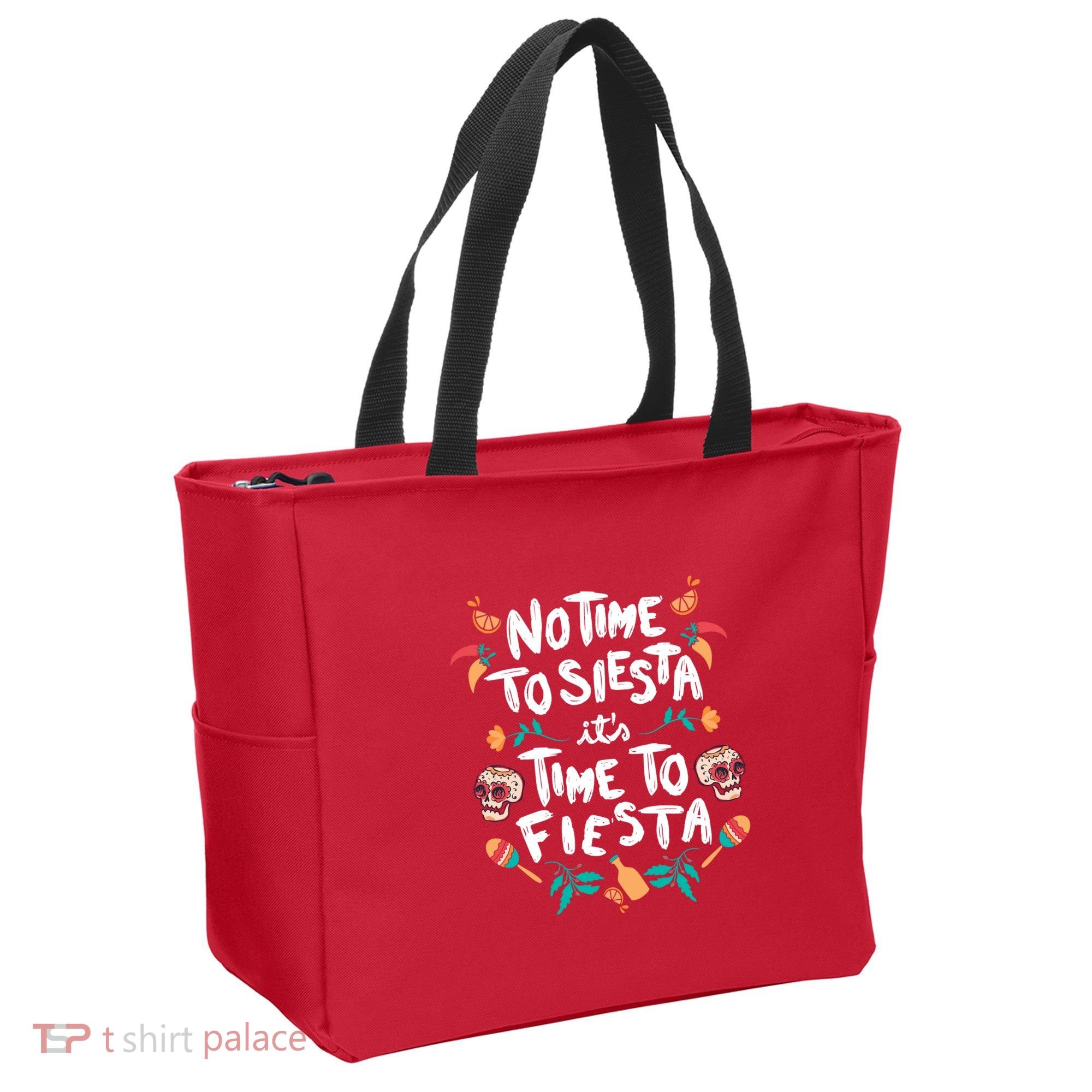 No Time To Siesta It's Time To Fiesta Tote Bag