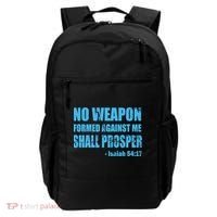 No Weapon Formed Against Me Shall Prosper Isaiah Backpack thumb 0