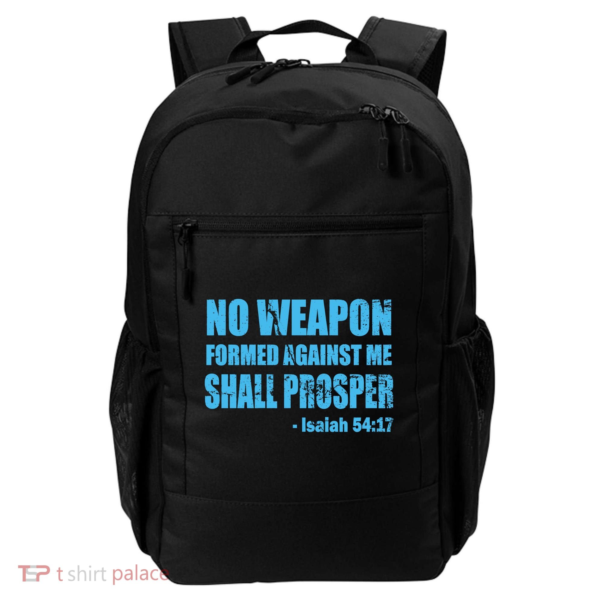 No Weapon Formed Against Me Shall Prosper Isaiah Backpack