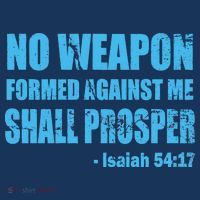 No Weapon Formed Against Me Shall Prosper Isaiah Beanie thumb 2