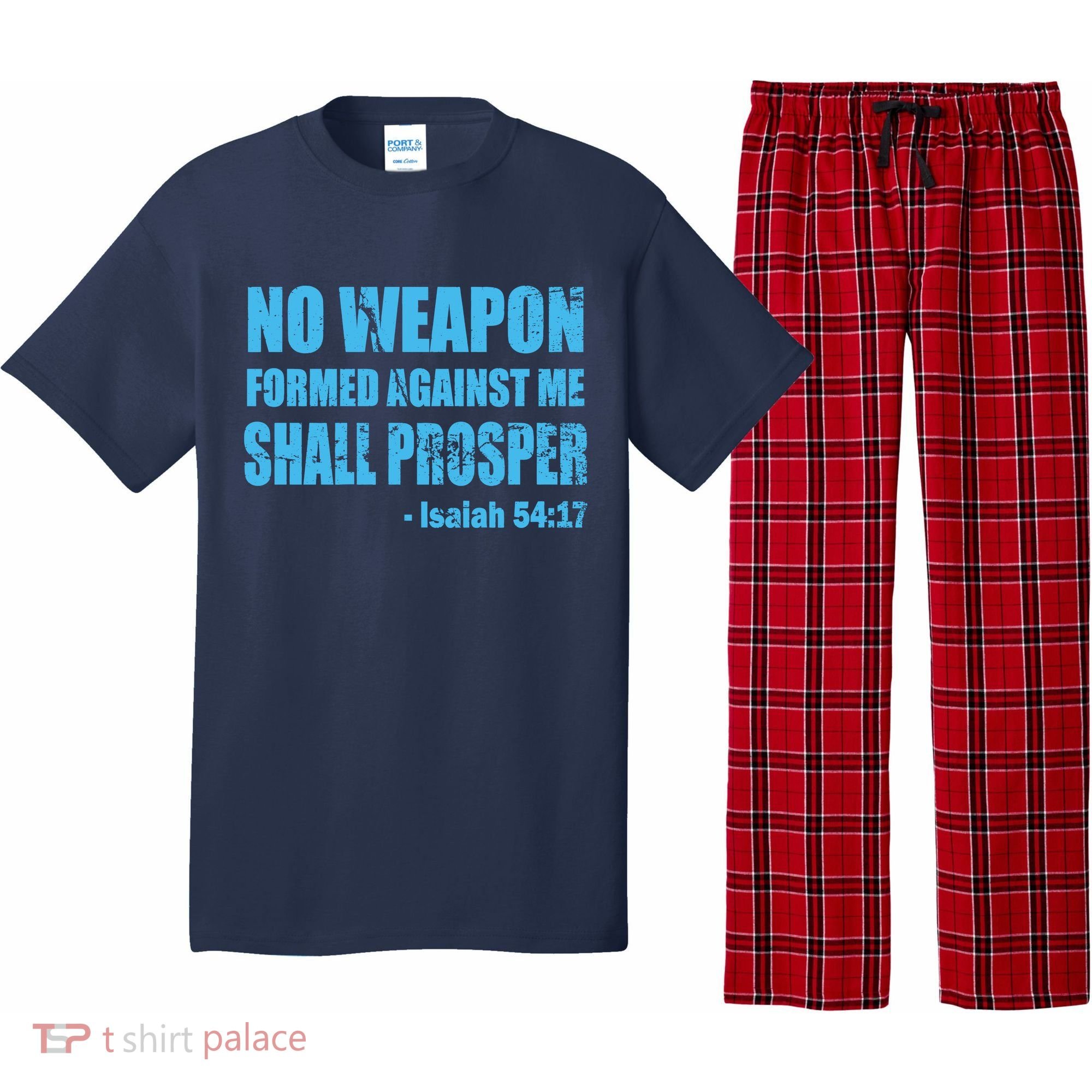 No Weapon Formed Against Me Shall Prosper Isaiah Pajama Set