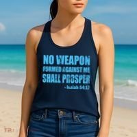 No Weapon Formed Against Me Shall Prosper Isaiah Women's Tank Top thumb 2