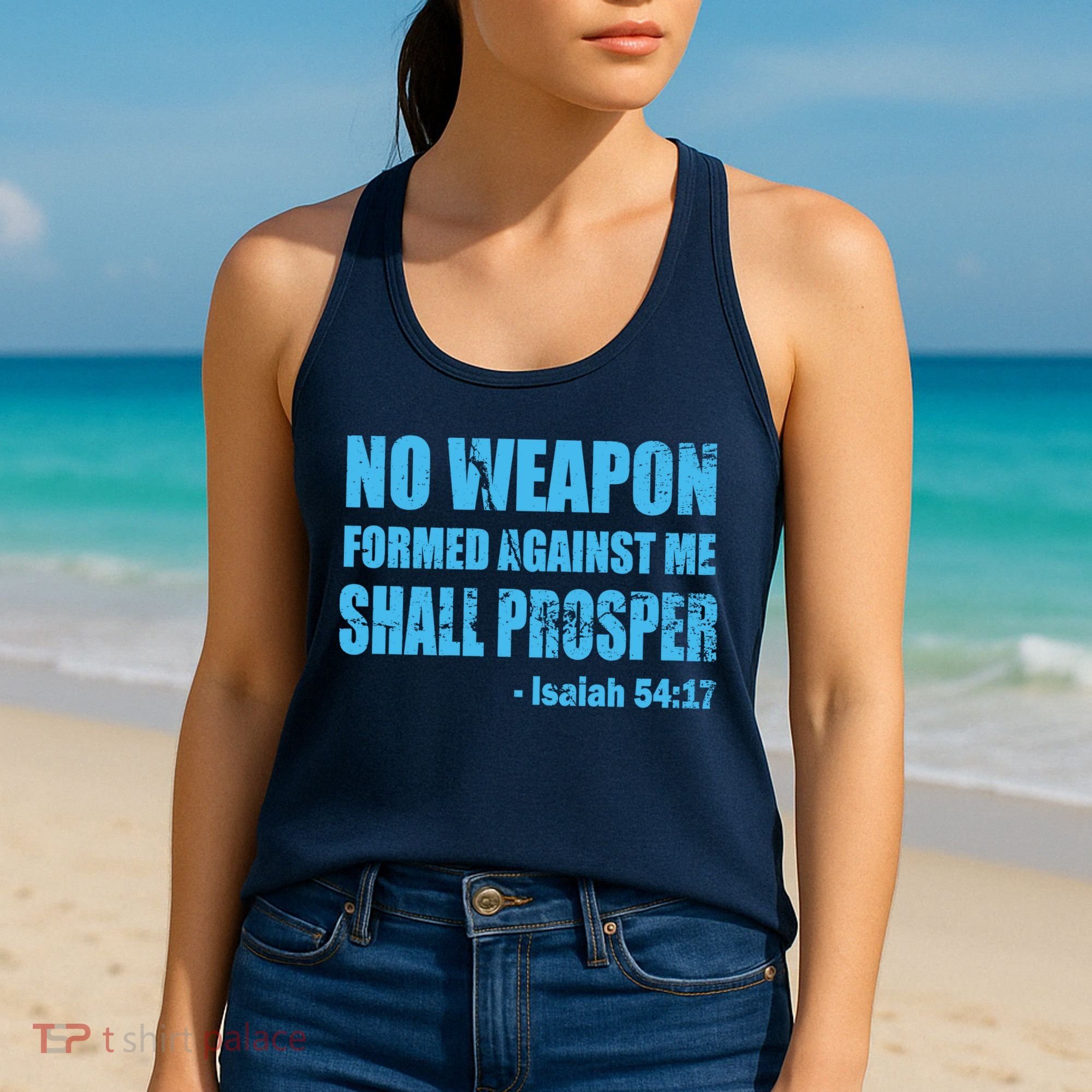 No Weapon Formed Against Me Shall Prosper Isaiah Women's Tank Top