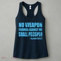 No Weapon Formed Against Me Shall Prosper Isaiah Women's Tank Top thumb 3