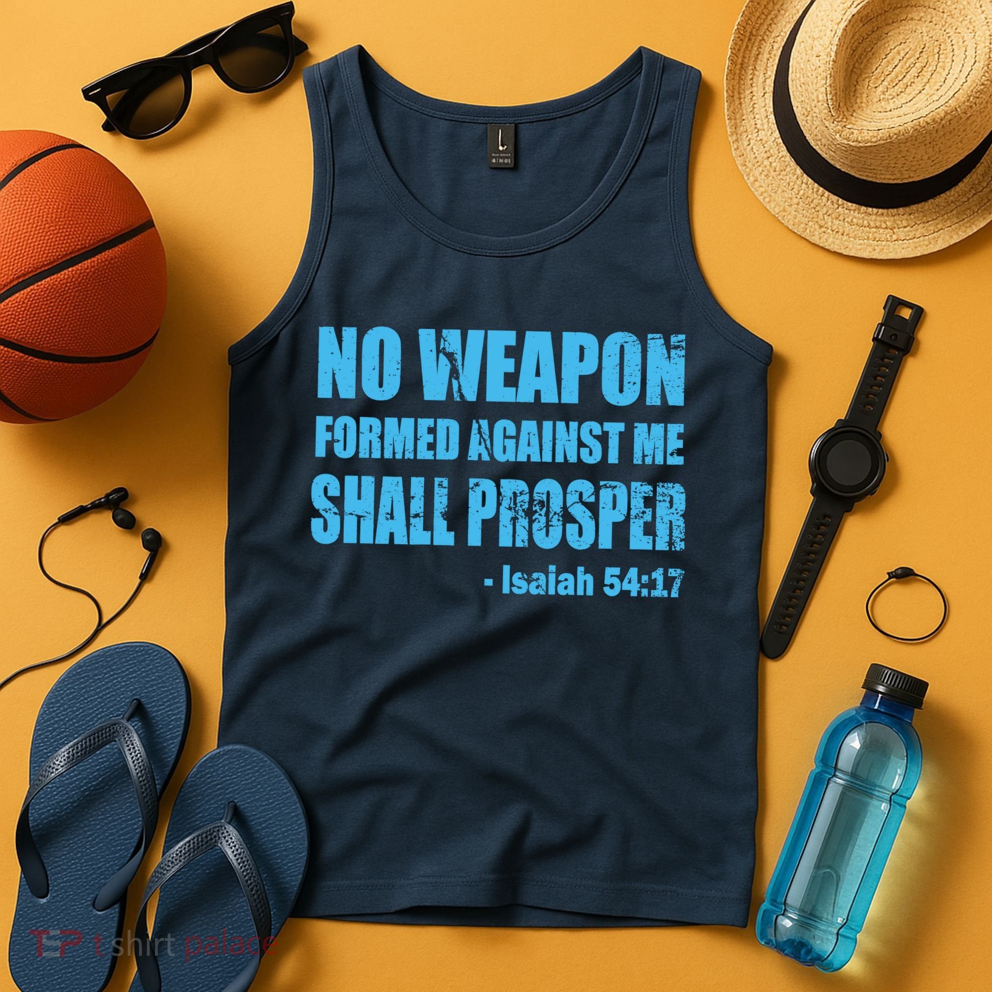 No Weapon Formed Against Me Shall Prosper Isaiah Tank Top