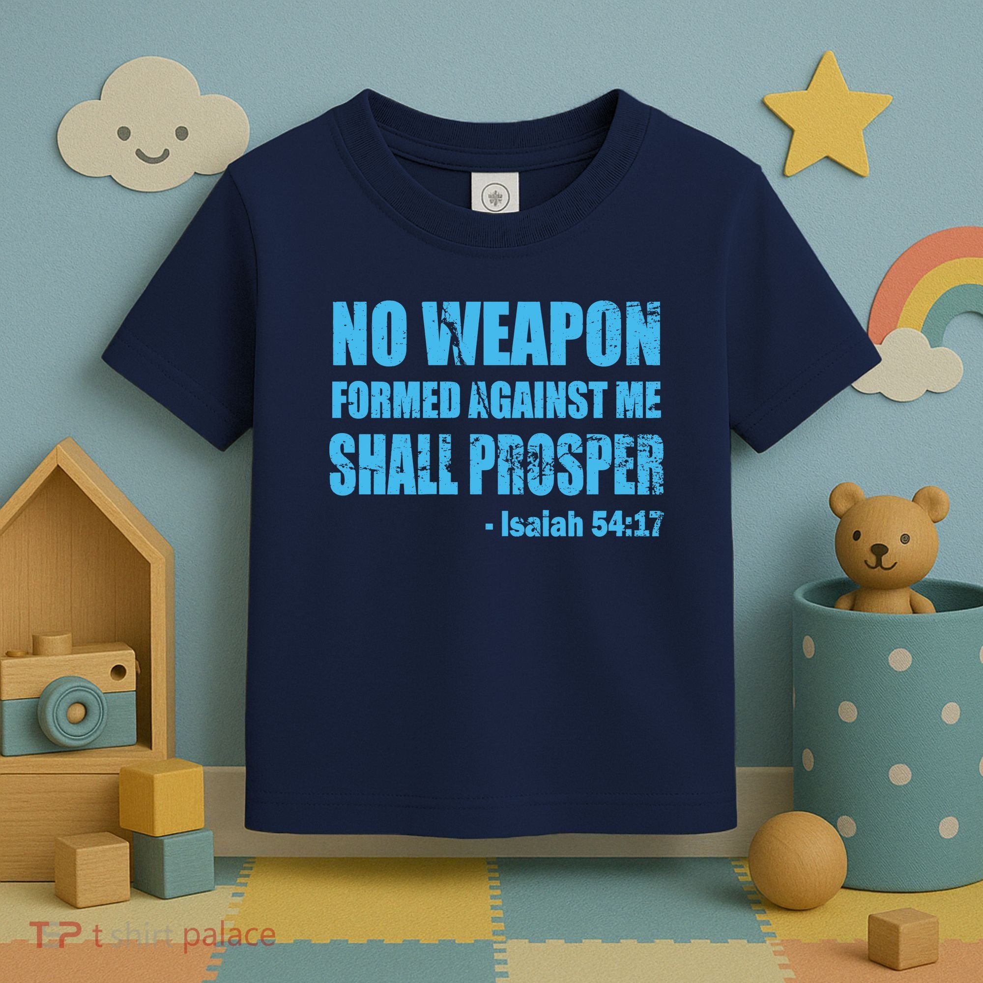 No Weapon Formed Against Me Shall Prosper Isaiah Toddler T-Shirt