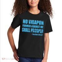 No Weapon Formed Against Me Shall Prosper Isaiah Kids T-Shirt thumb 2