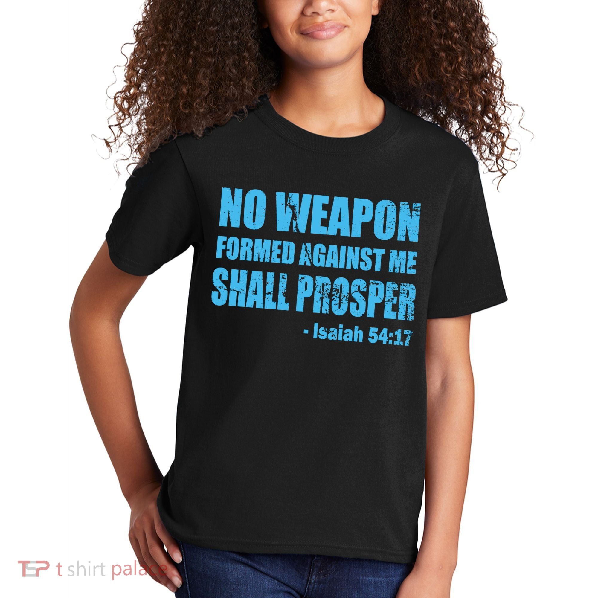 No Weapon Formed Against Me Shall Prosper Isaiah Kids T-Shirt