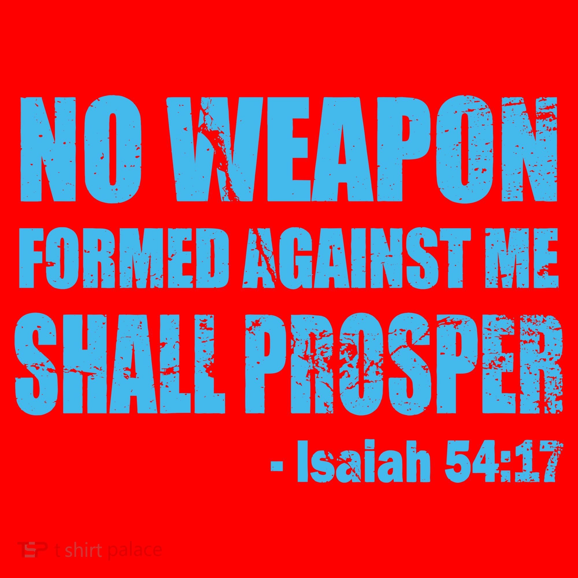 No Weapon Formed Against Me Shall Prosper Isaiah Santa Hat