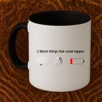 No WiFi No Battery Loading Geek Coffee Mug thumb 2