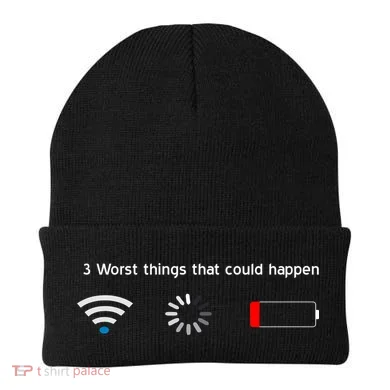 No WiFi No Battery Loading Geek Beanie