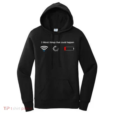 No WiFi No Battery Loading Geek Women's Hoodie