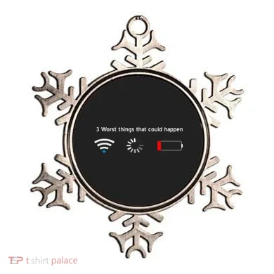 No WiFi No Battery Loading Geek Ornament