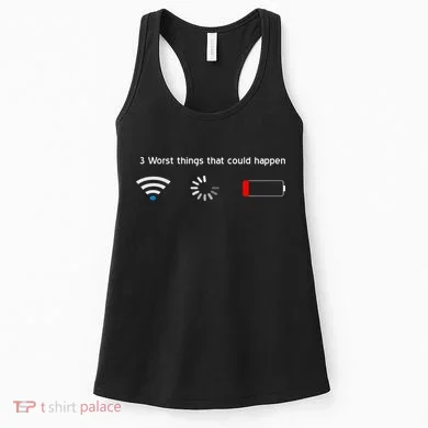 No WiFi No Battery Loading Geek Women's Tank Top