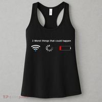 No WiFi No Battery Loading Geek Women's Tank Top thumb 3