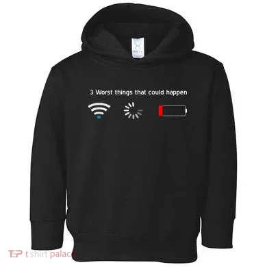 No WiFi No Battery Loading Geek Toddler Hoodie