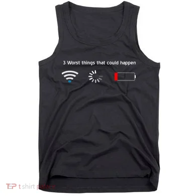 No WiFi No Battery Loading Geek Tank Top