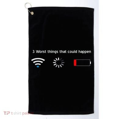 No WiFi No Battery Loading Geek Golf Towel