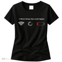 No WiFi No Battery Loading Geek Women's T-Shirt thumb 0