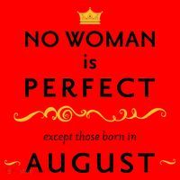 No Woman Is Perfect Except Those Born In August Santa Hat thumb 1