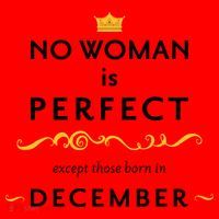 No Woman Is Perfect Except Those Born In December Santa Hat thumb 1
