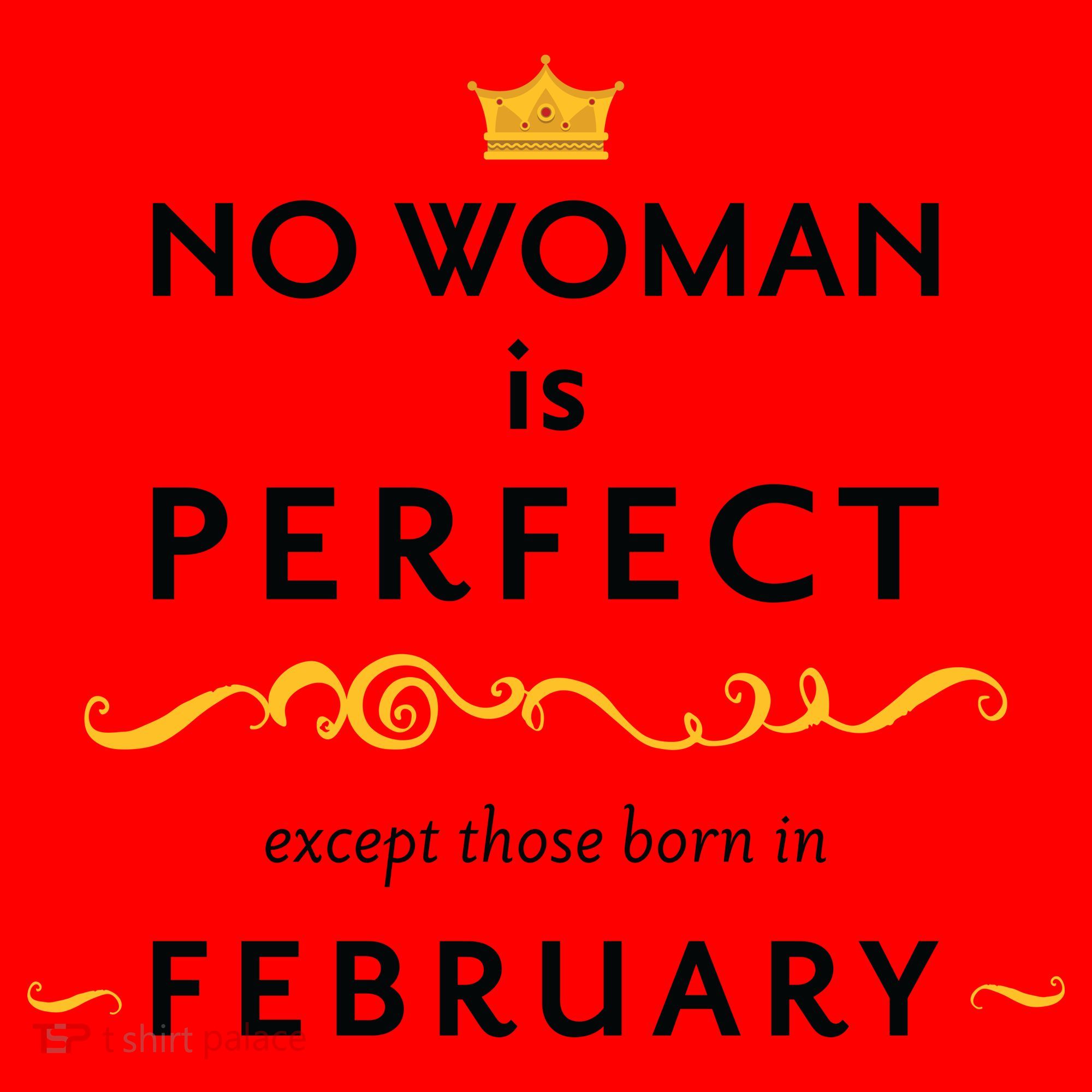 No Woman Is Perfect Except Those Born In Febuary Santa Hat