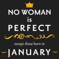 No Woman Is Perfect Except Those Born In January Women's Sweatshirt thumb 2