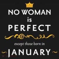 No Woman Is Perfect Except Those Born In January Ornament thumb 1