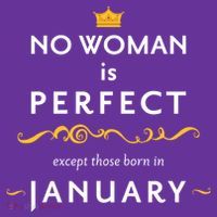 No Woman Is Perfect Except Those Born In January Coaster thumb 2