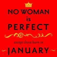 No Woman Is Perfect Except Those Born In January Santa Hat thumb 1