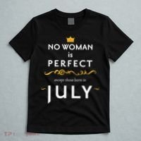 No Woman Is Perfect Except Those Born In July T-Shirt thumb 5