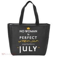 No Woman Is Perfect Except Those Born In July Tote Bag thumb 0