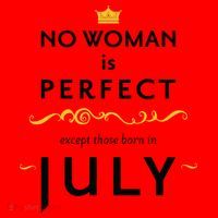 No Woman Is Perfect Except Those Born In July Santa Hat thumb 1