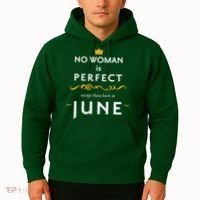 No Woman Is Perfect Except Those Born In June Hoodie thumb 2