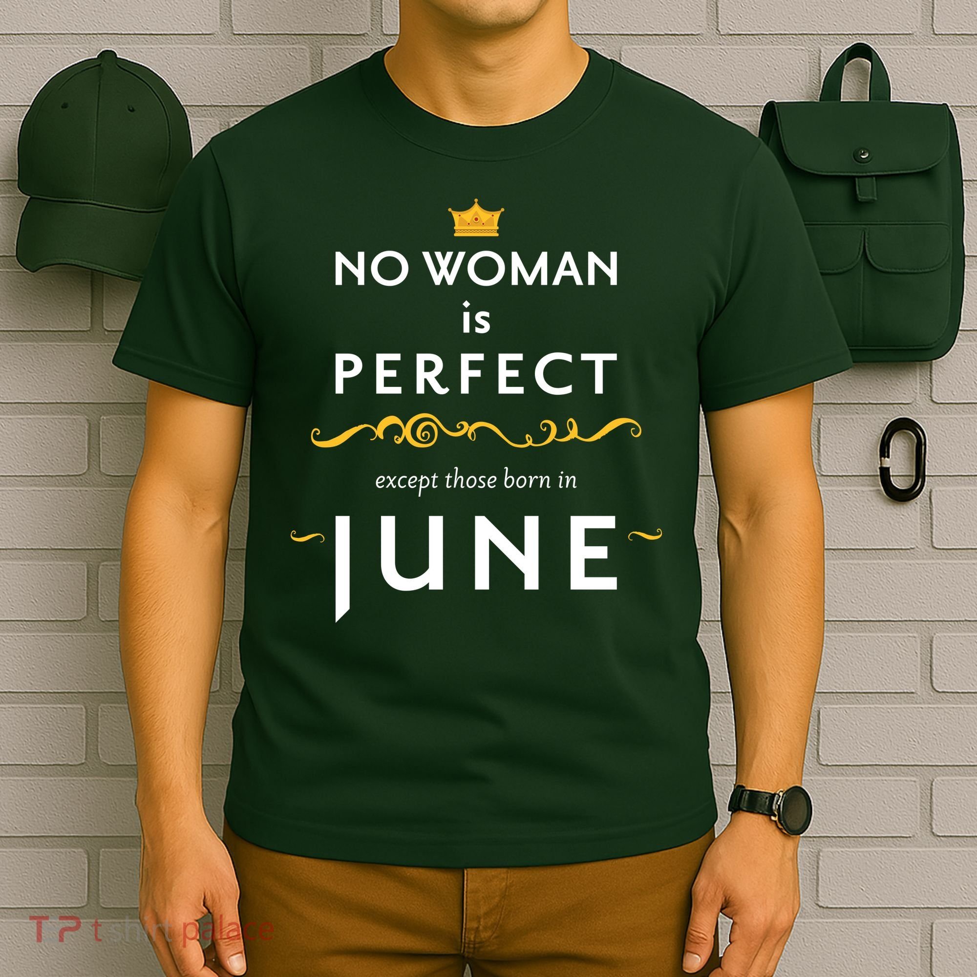 No Woman Is Perfect Except Those Born In June T-Shirt