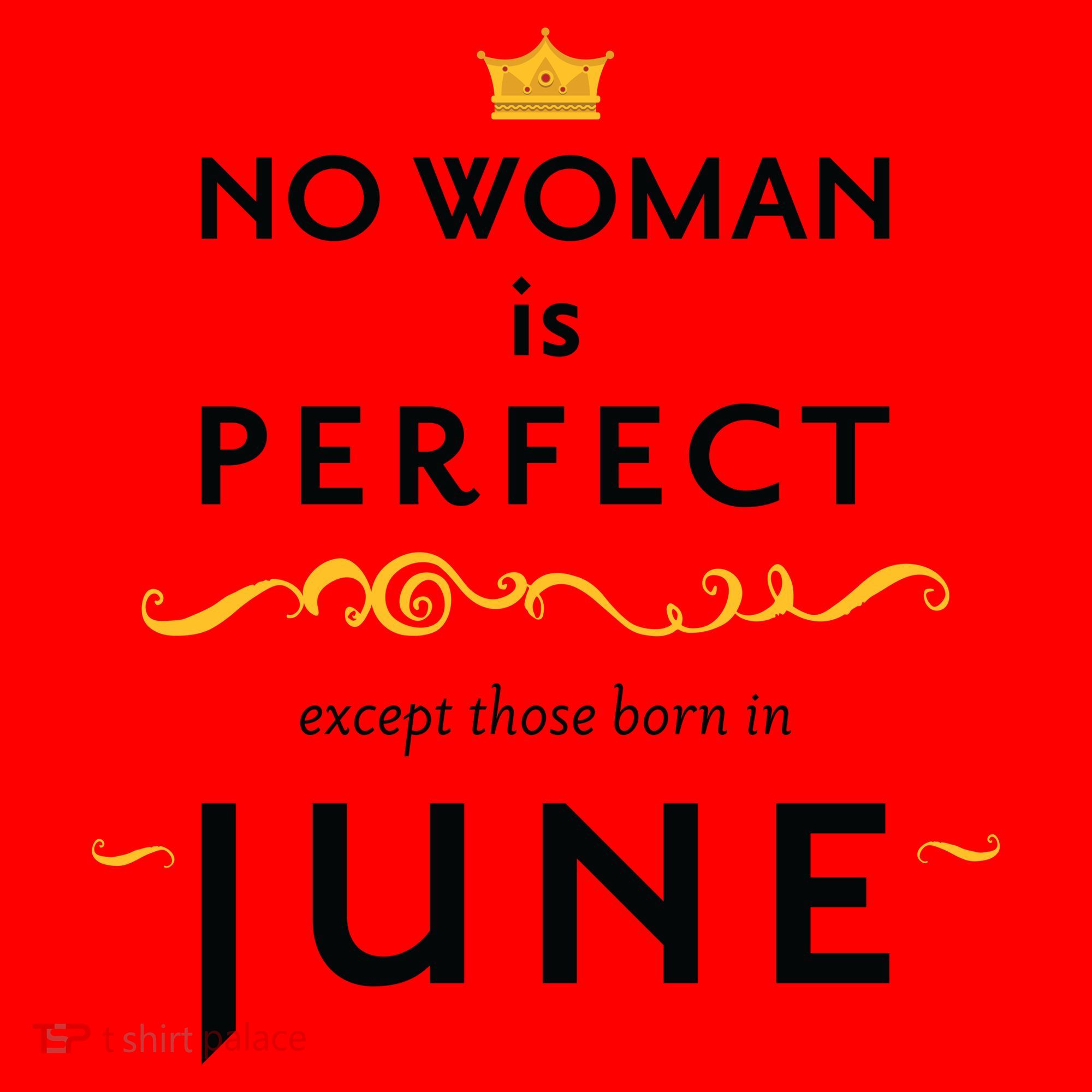 No Woman Is Perfect Except Those Born In June Santa Hat