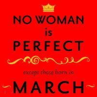 No Woman Is Perfect Except Those Born In March Santa Hat thumb 1