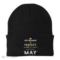 No Woman Is Perfect Except Those Born In May Beanie thumb 0
