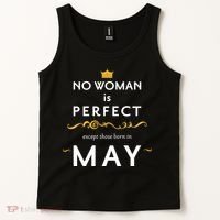 No Woman Is Perfect Except Those Born In May Tank Top thumb 2