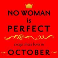 No Woman Is Perfect Except Those Born In October Santa Hat thumb 1