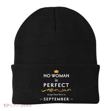 No Woman Is Perfect Except Those Born In September Beanie