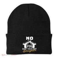 No You Can't Date My Daughter Funny Dad Beanie thumb 0
