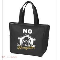 No You Can't Date My Daughter Funny Dad Tote Bag thumb 3