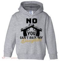 No You Can't Date My Daughter Funny Dad Toddler Hoodie thumb 0