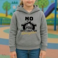 No You Can't Date My Daughter Funny Dad Kids Hoodie thumb 3