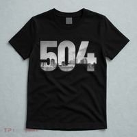 New Orleans 504 Area Code Skyline Louisiana Vintage T-Shirt thumb 5
