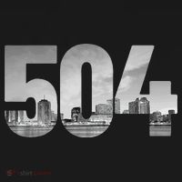 New Orleans 504 Area Code Skyline Louisiana Vintage T-Shirt thumb 7
